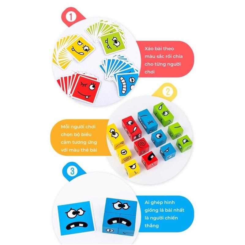 Rubik Face Đồ chơi nhậ diện cảm xúc cho bé