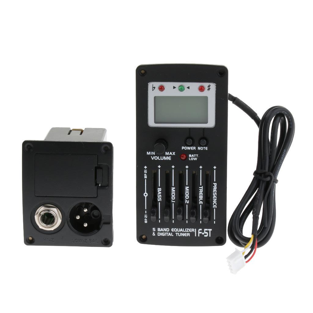 Acoustic Guitar EQ Preamp Pickup with Volume Control for Guitar Parts