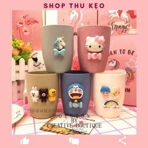 Cốc Uống Nước Lúa Mạch Cao Cấp Hoạ Tiết Cute