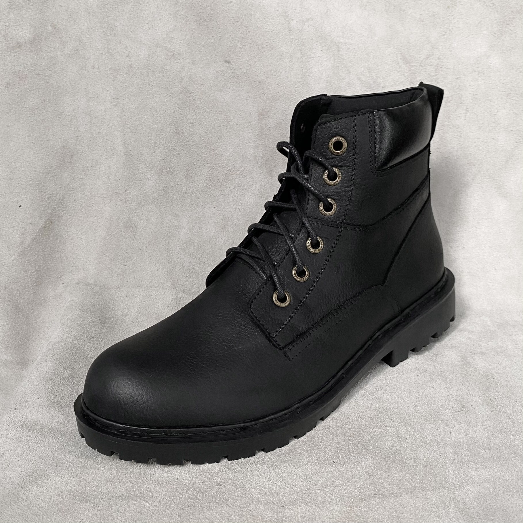 Giày Boots Nam Cổ Cao Da Bò Thật 100% Cao Cấp HN612 Đen Size 38 - 44