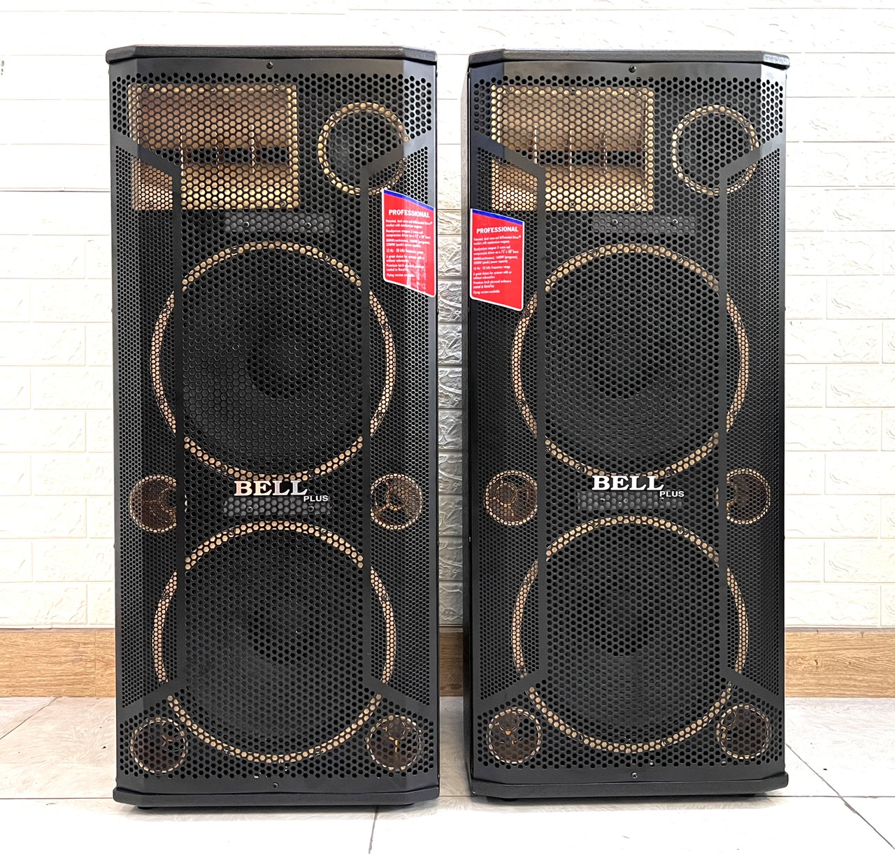 Loa đứng full đôi bass 30 cao cấp Bellplus 2 bass 30 và 1 chép array 1 loa mid karaoke và nghe nhạc  (hàng chính hãng)