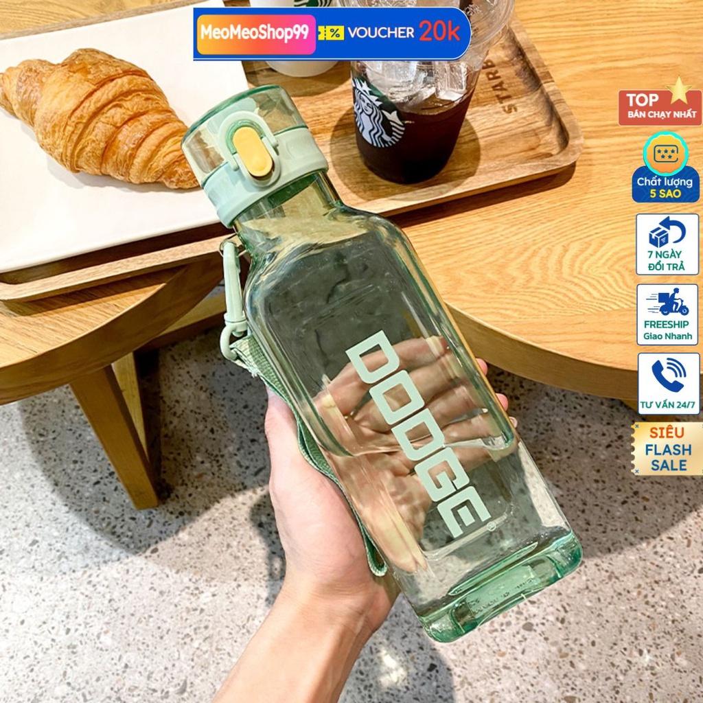 Bình Nước Tặng Stiker , Bình Nước Thể Thao , Bình Đựng Nước Trong Suốt Không Tràn Chống Rò Rỉ Nước , Dung Tích 1.000ml