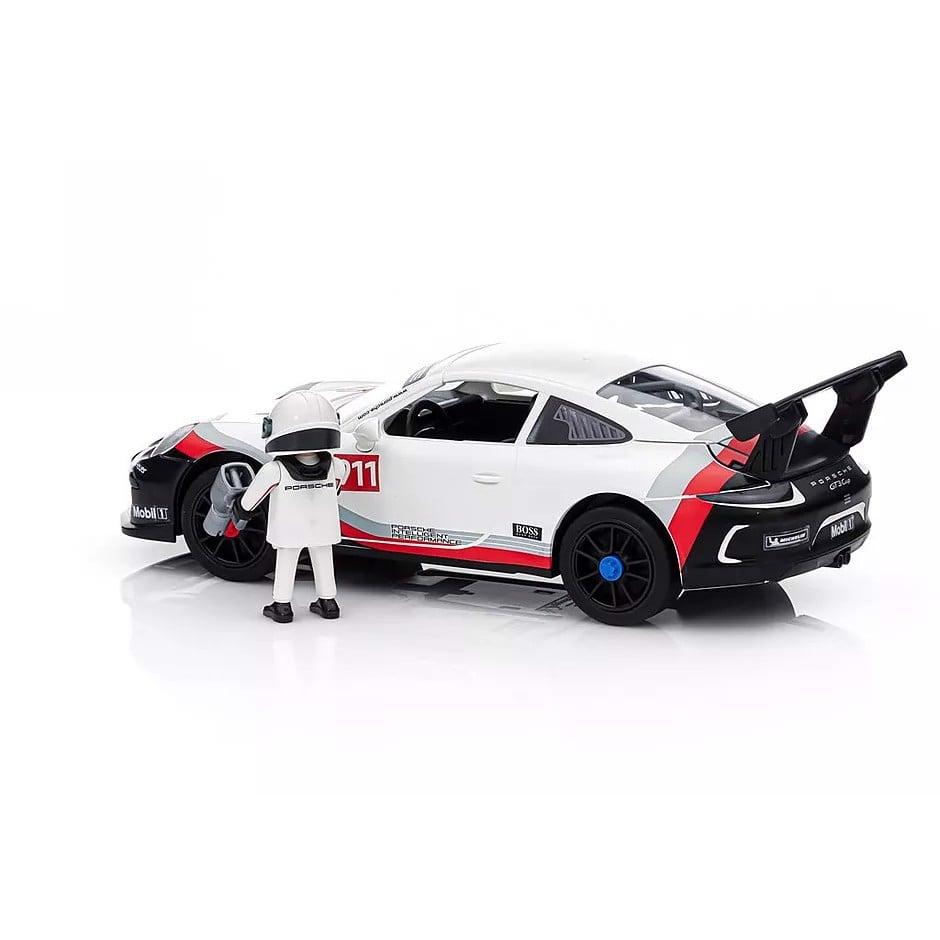 Đồ chơi mô hình Playmobil Xe thể thao Porsche 911 GT3 Cup 1:17 kèm nhân vật và hệ thống đèn Led 35 pcs