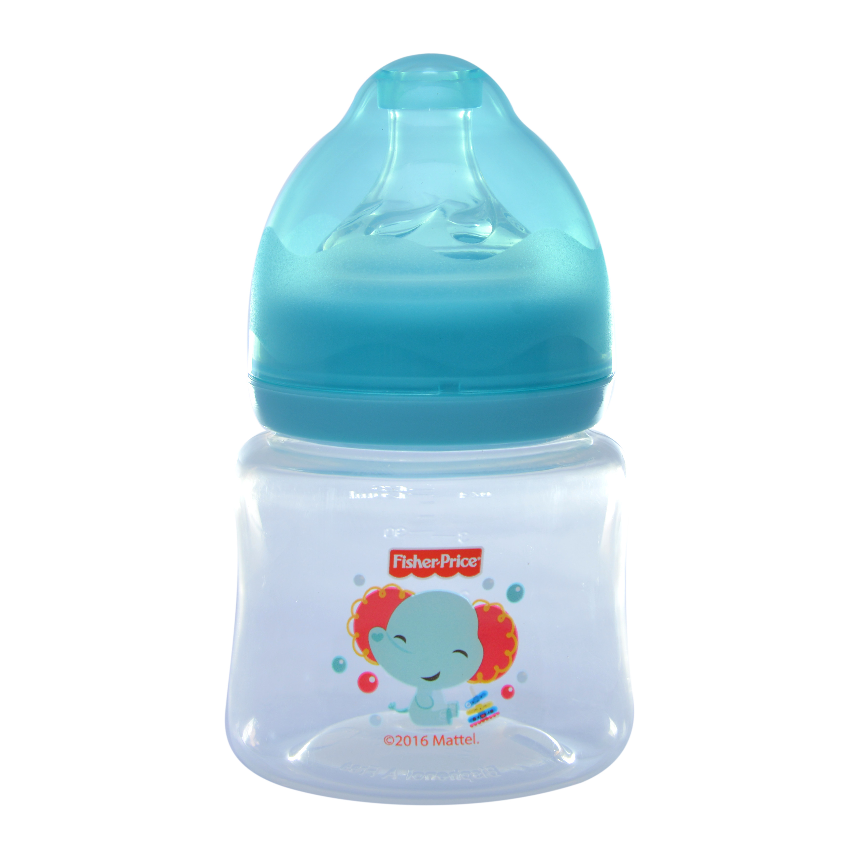 Bình sữa núm silicone cổ rộng Fisher Price 125ml FP06