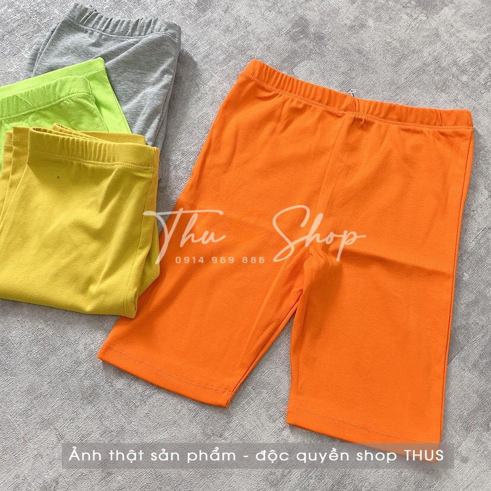 Legging đùi nữ nhiều màu THUS, Legging ngố Biker thun cotton siêu co dãn hàng đẹp