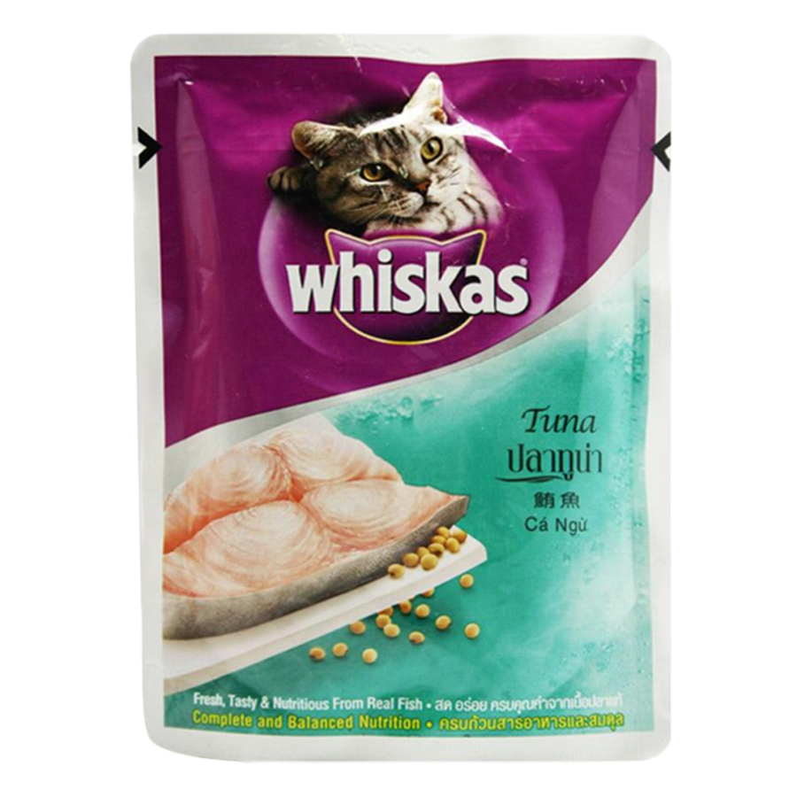 Thức Ăn Cho Mèo Vị Cá Ngừ Pate Whiskas (85g)