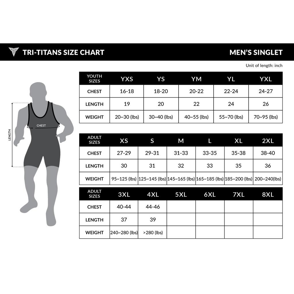 Tri Titans Áo Đấu Vật Hoạt Hình Wrestling Singlet Brazilian Jiu Jitsu, BJJ, MMA, No-Gi Grappling