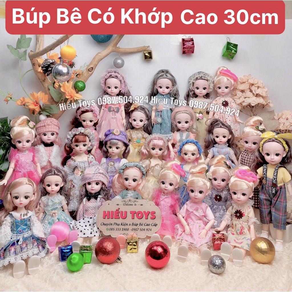 Búp Bê Barbie Khơp 30cm Mặt Xinh Váy Đẹp Tóc Dài Đồ Chơi Búp Bê Cho Bé Gái Từ 2 Đến 8 Tuổi