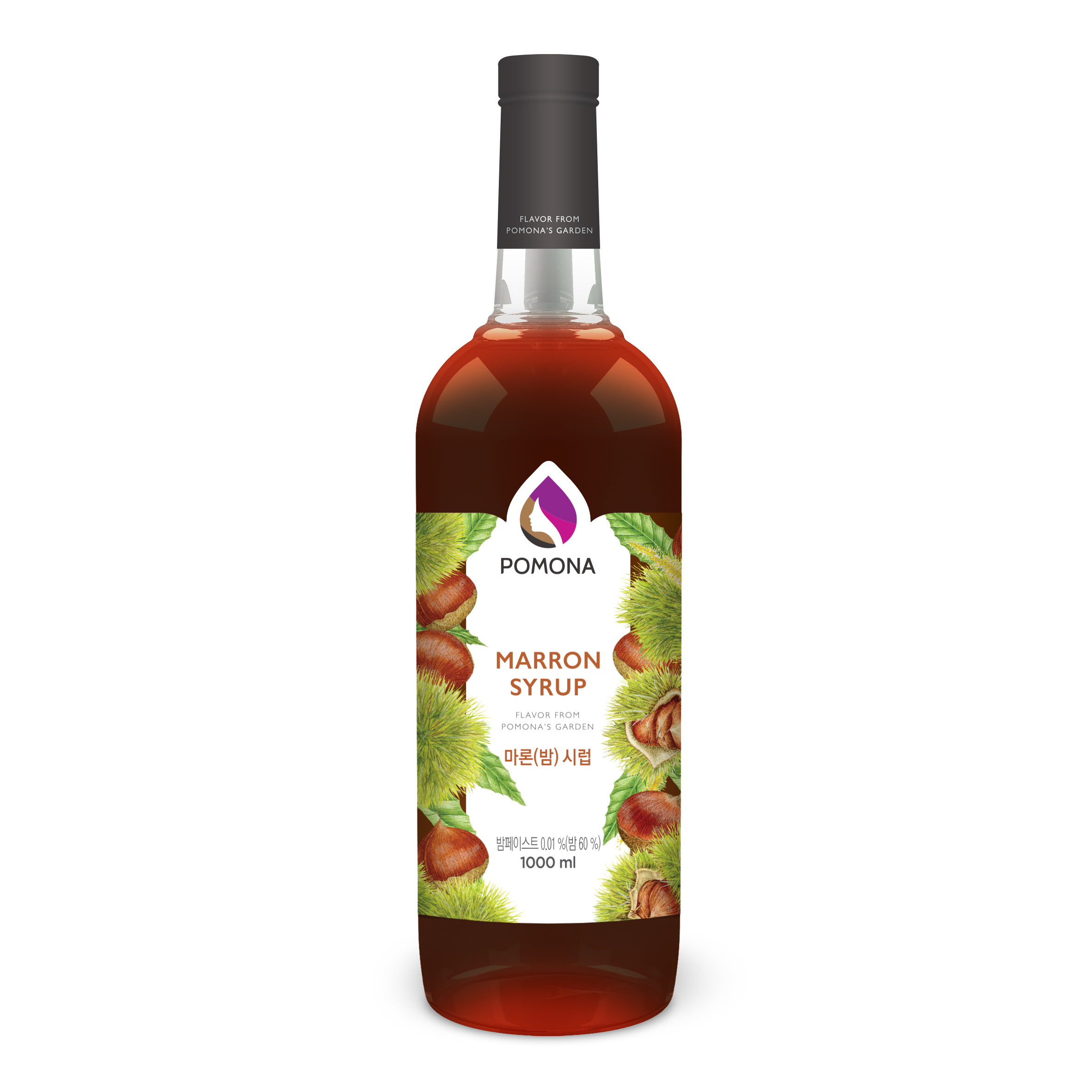 Sirô hương hạt dẻ Pomona - Pomona Marron Flavored Syrup (1000ml)