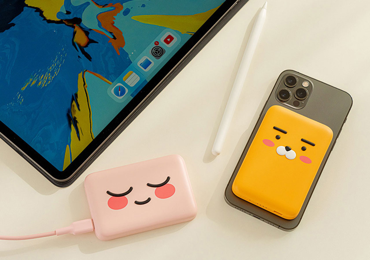 Sạc Dự Phòng Nam Châm Không Dây 5000mAh KAKAO FRIENDS - Hàng Chính Hãng