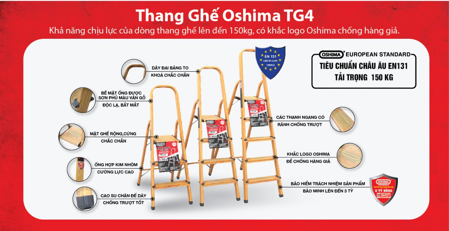 Thang Nhôm Ghế Oshima TG4