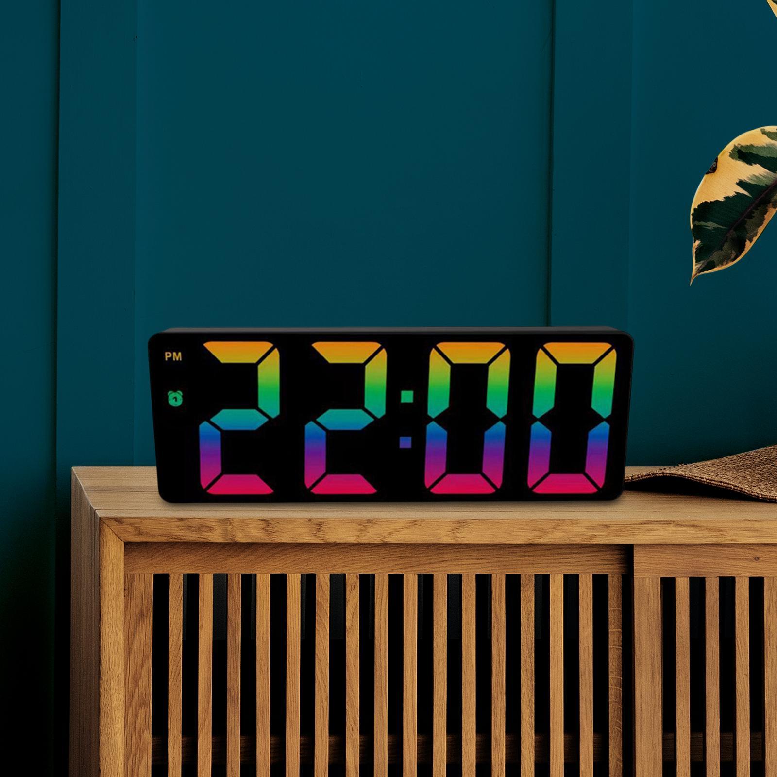 Colorful Large Number Bedside Seniors Dimmer Battery StyleA