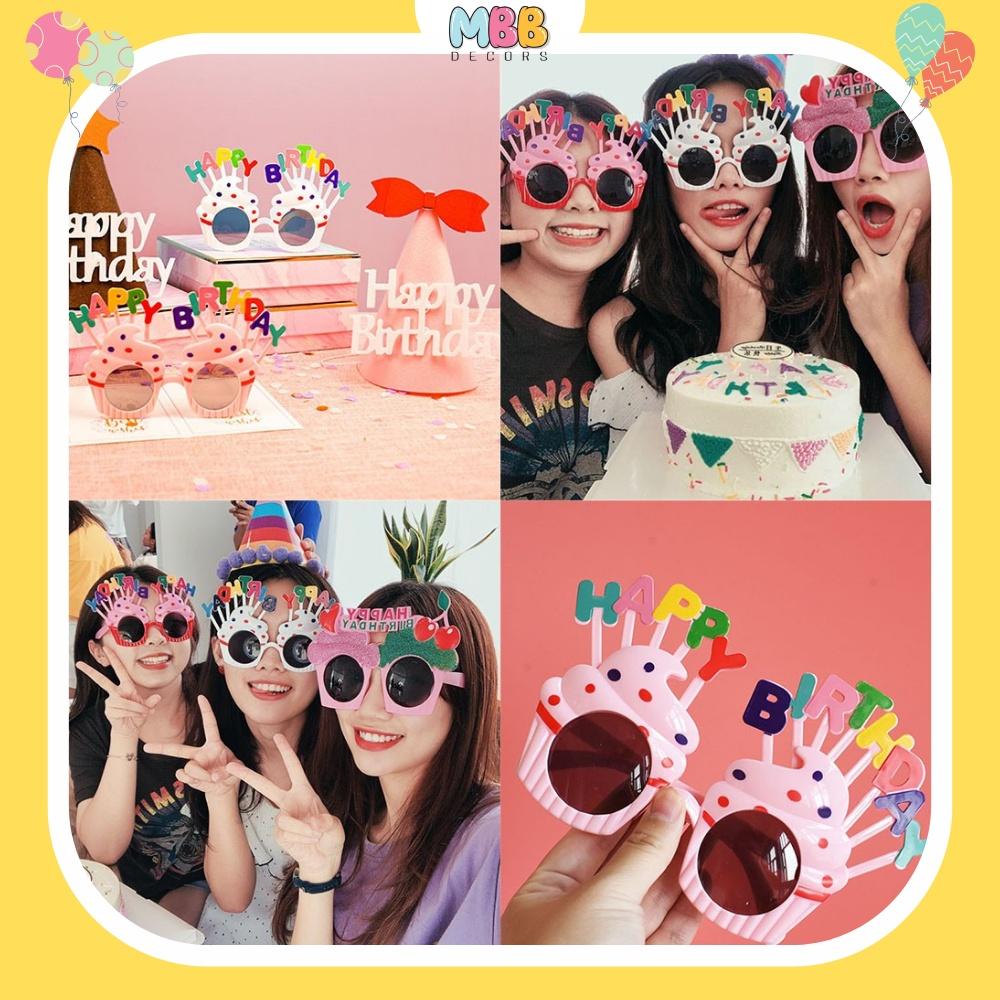 Kính Sinh Nhật, Mắt Kính Chữ HAPPY BIRTHDAY Dành Cho Tiệc Sinh Nhật, Chụp Ảnh Dễ Thương Cute Hot Trend - MBBDecors