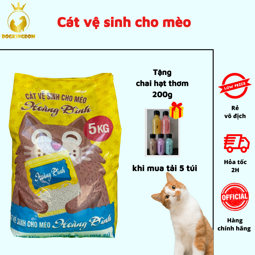 Cát Vệ Sinh Cho Mèo Hoàng Đình Tải 8 Túi
