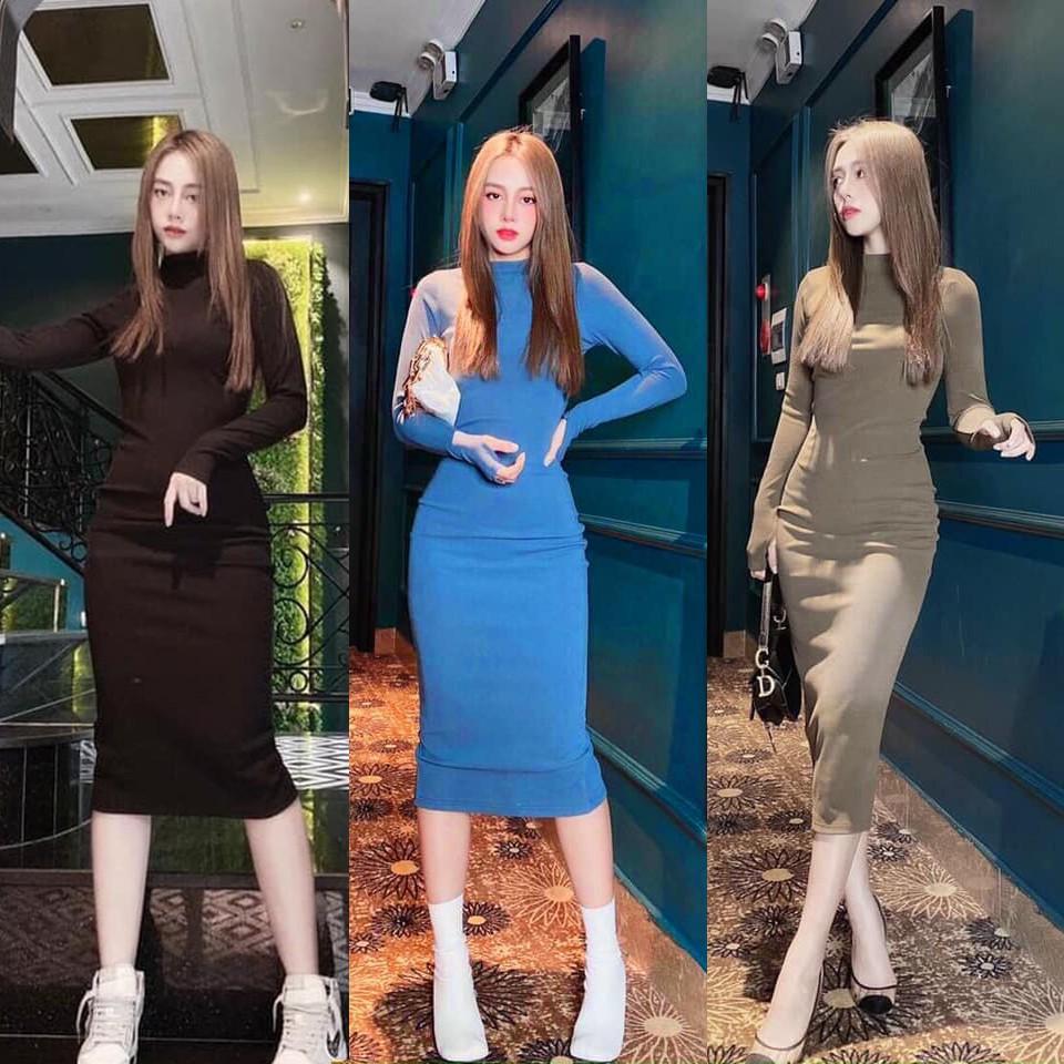 Váy body tay dài cổ cao thời trang XIXO mã DAM0042