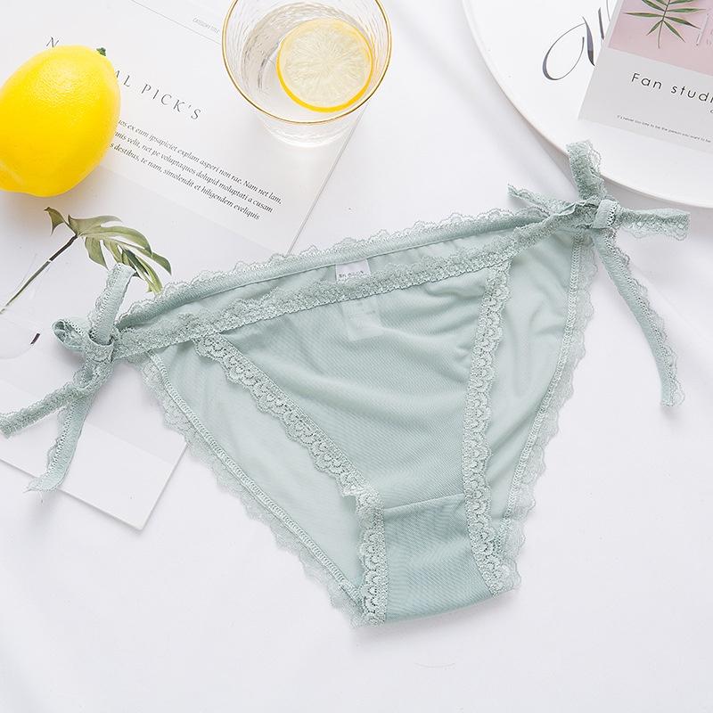 Quần lót nữ thắt dây lưng viền ren sexy kháng khuẩn QLN12