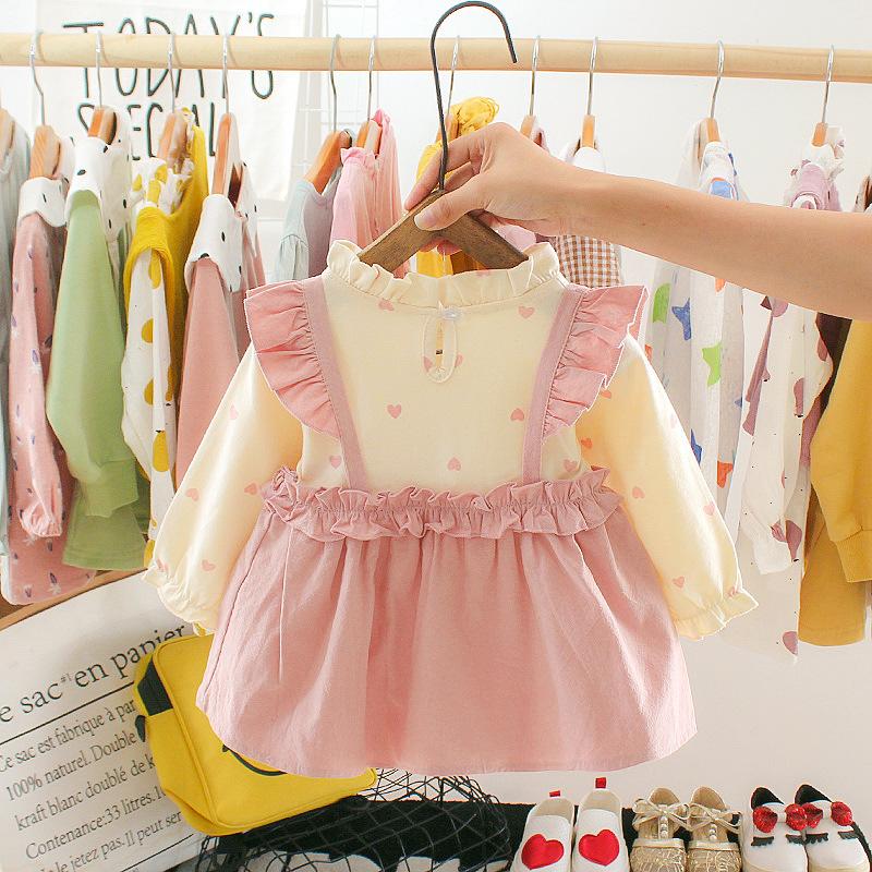 Quần Áo Bé Gái Mùa Thu Cotton Yêu Váy In Hình Hoạt Hình Thỏ Dễ Thương Cô Gái Ngọt Ngào Đầm Ren Công Chúa Bé Gái Sinh Nhật Đầm