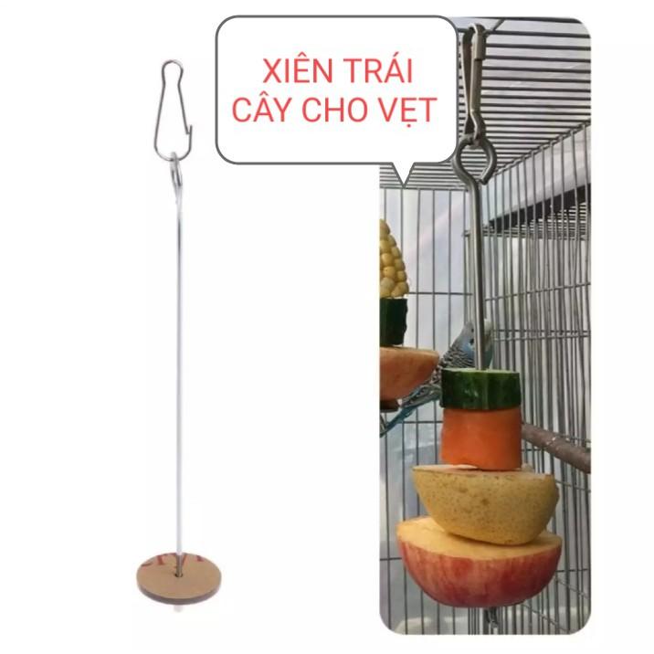 XIÊN TRÁI CÂY CHO VẸT, YẾN PHỤNG,LB,COCKATEIL,XÍCH,XÁM,MACAW