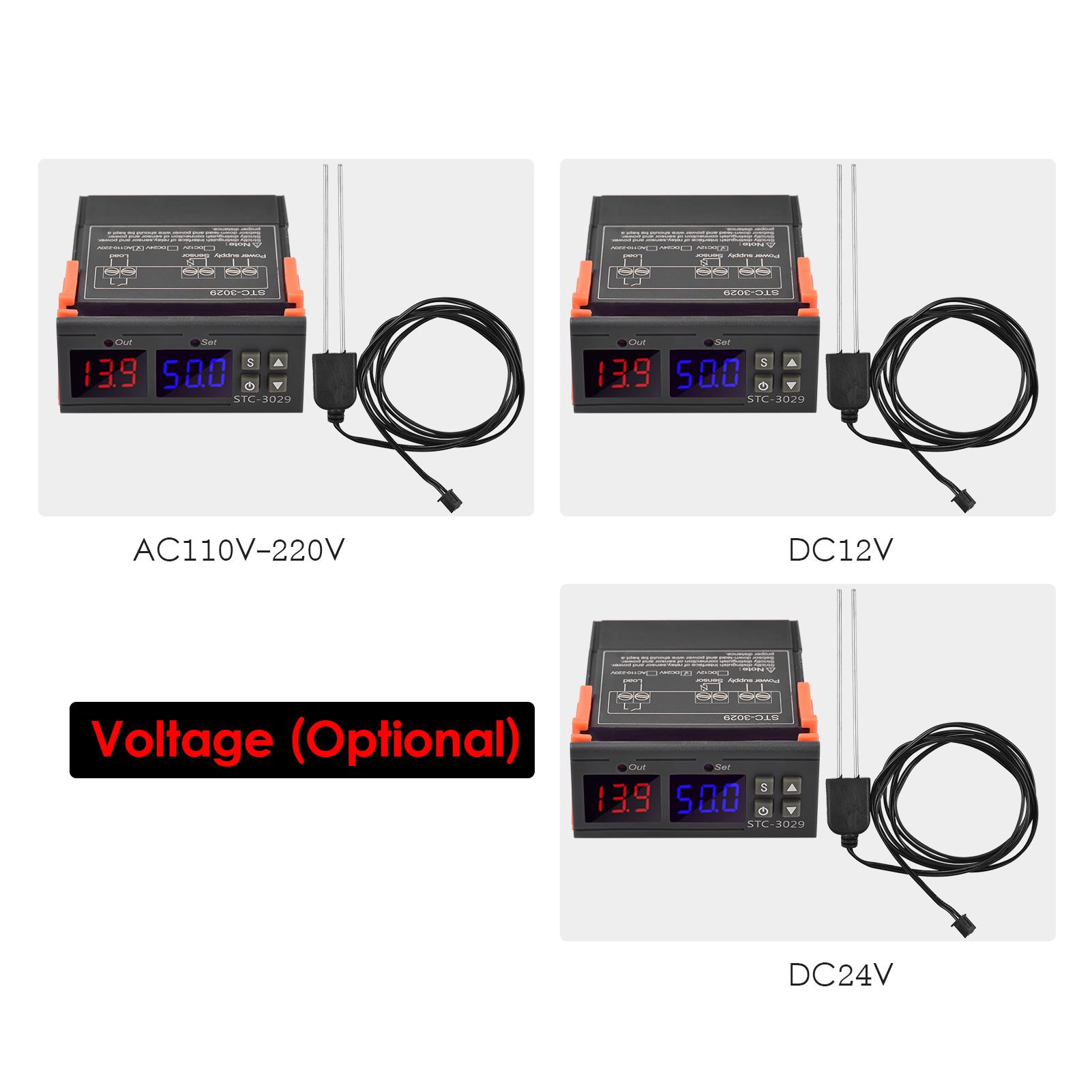 AC110V-220V 10A Mini LED Digital Soil Humidity Controller with Sensor 0%~100%RH Measuring Range with 1M Humidity Controller Sensor Probe
