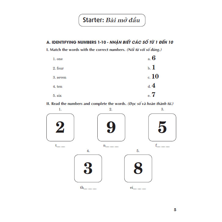 Bài tập dùng kèm tiếng anh 3