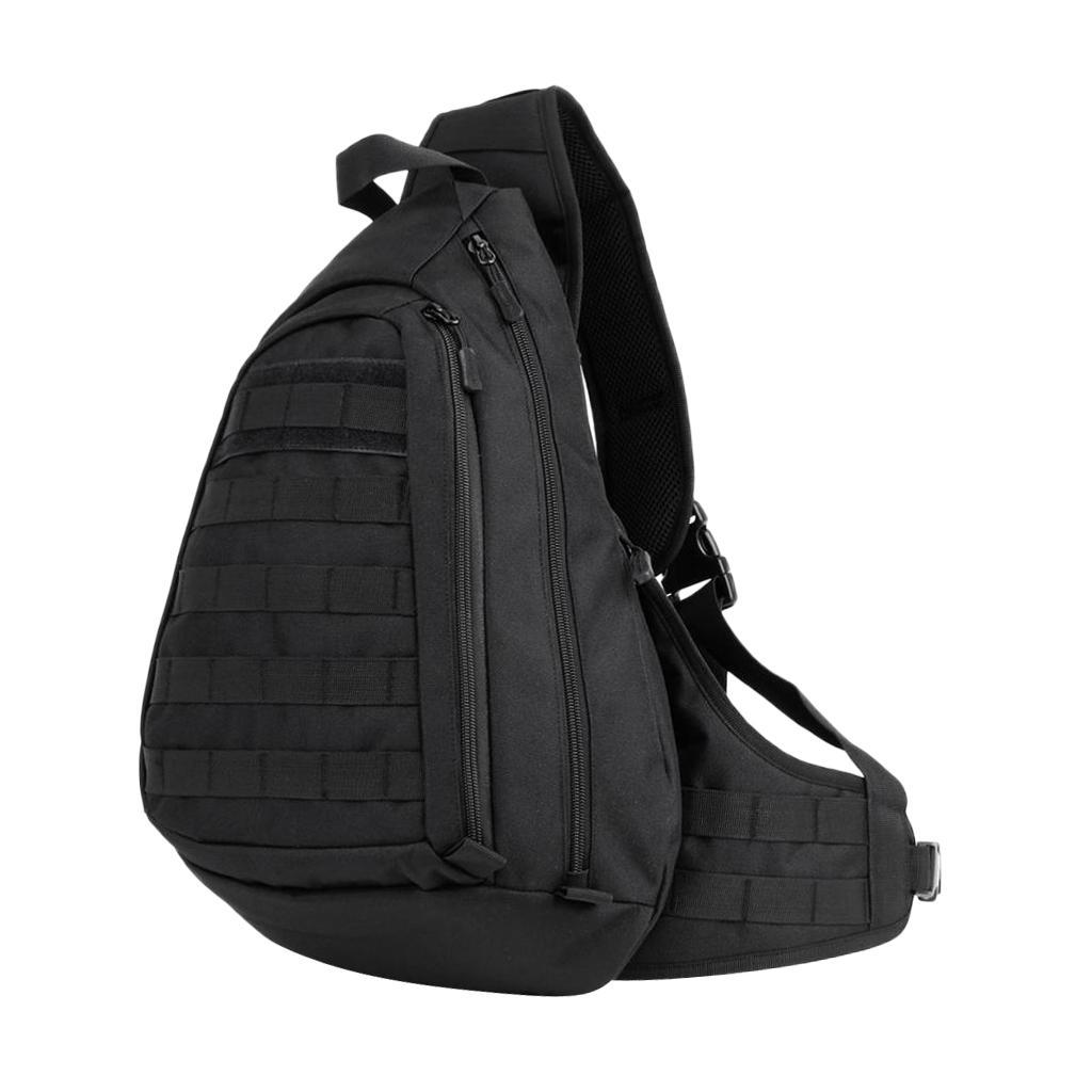 Durable, Adjustable,Large Capacity, Multifunctional Outdoor MOLLE Single Shouder Bag Chest Pack Crossbody Bag Mountaineering Hiking Backpacks Rucksacks Pouch