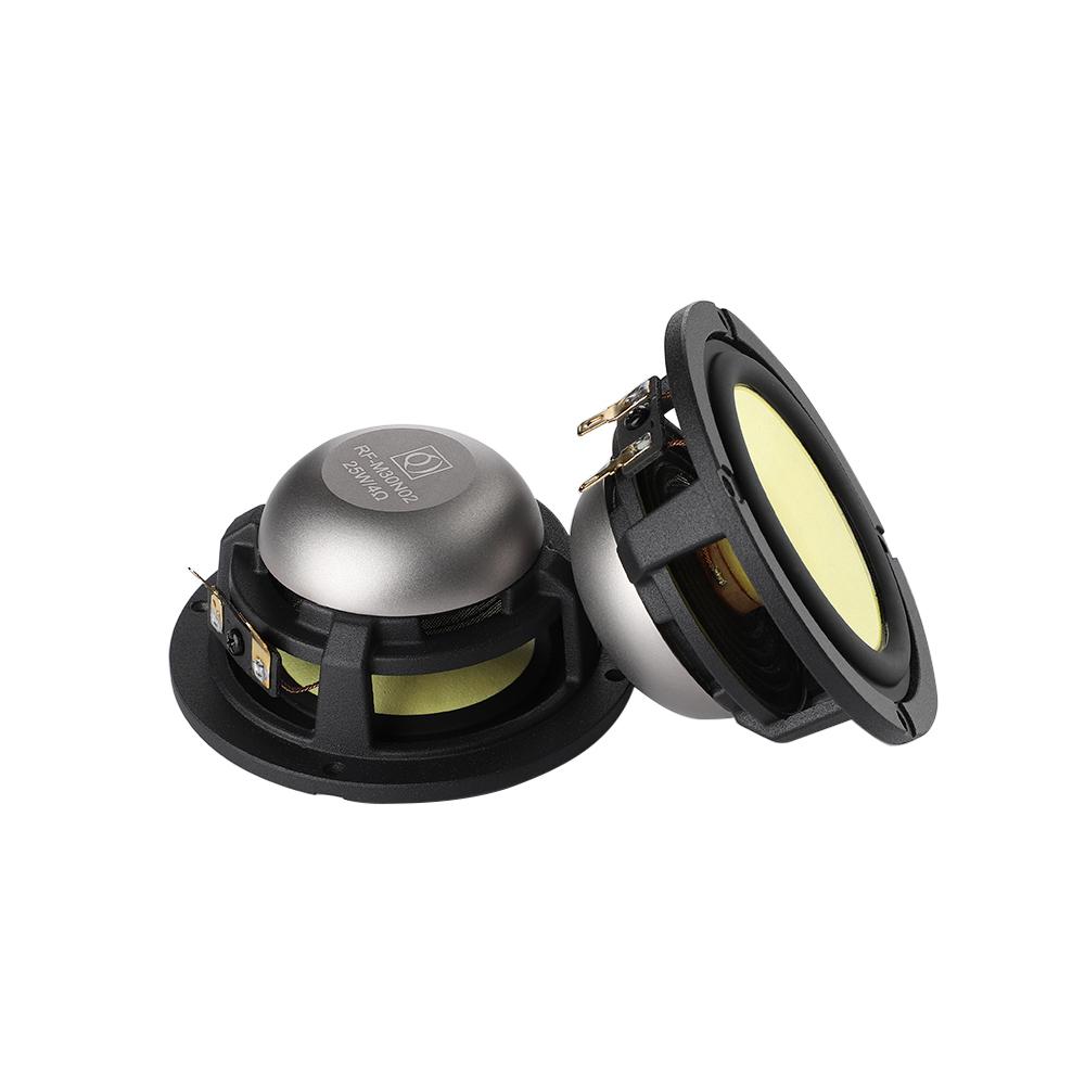 AIYIMA 2 Chiếc 3 Inch Âm Thanh Tầm Trung Loa 4 8 Ohm 25W Loa HIFI Loa Rạp Hát Tại Nhà Neodymium tự Làm Âm Thanh Color: 8 Ohm Speaker