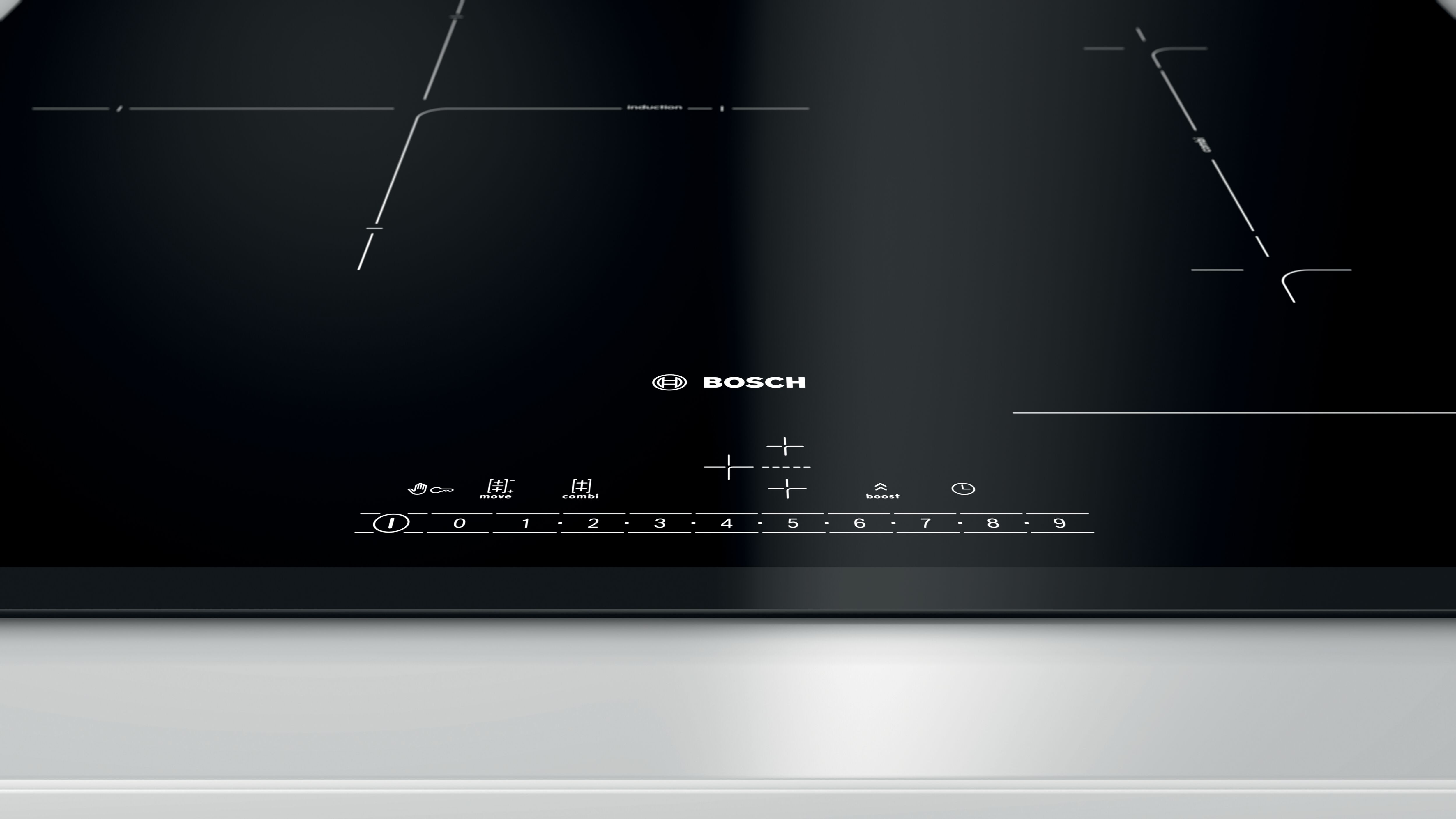 Bếp từ Bosch 3 vùng nấu PVJ631FB1E - Series 6 - Hàng chính hãng