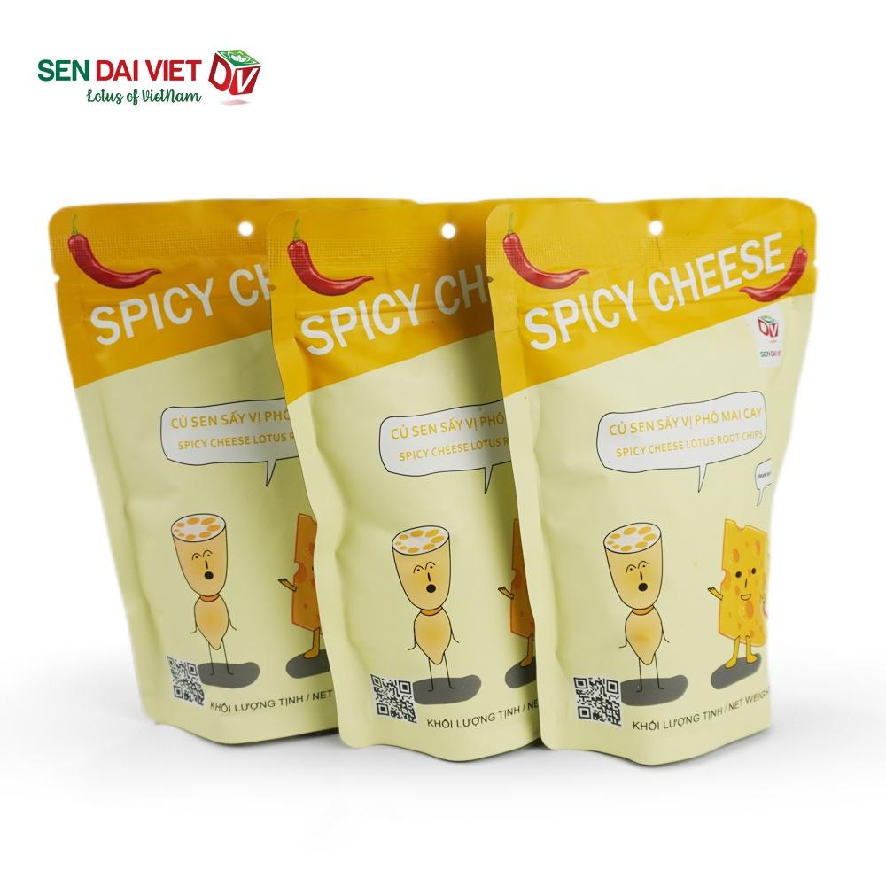 Quà Tặng Dinh Dưỡng Từ Sen- Sen Sấy Vị Wasabi- Vị Cay Bùng Nổ, Kích Thích Vị Giác- Sen Đại Việt- Hộp 140g