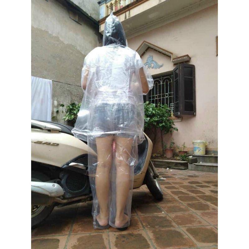 Áo mưa bộ trong suốt chống thấm nước