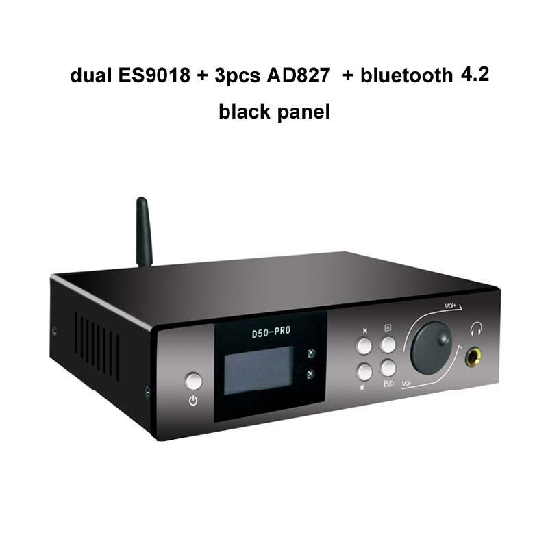 LUSYA D50PRO Dual ES9018 Giải Mã Kỹ Thuật Số HIFI DAC Tai Nghe Amp Đồng Trục Sợi Bluetooth 4.2 Đĩa U Màn Hình Oled Người Chơi Lossless