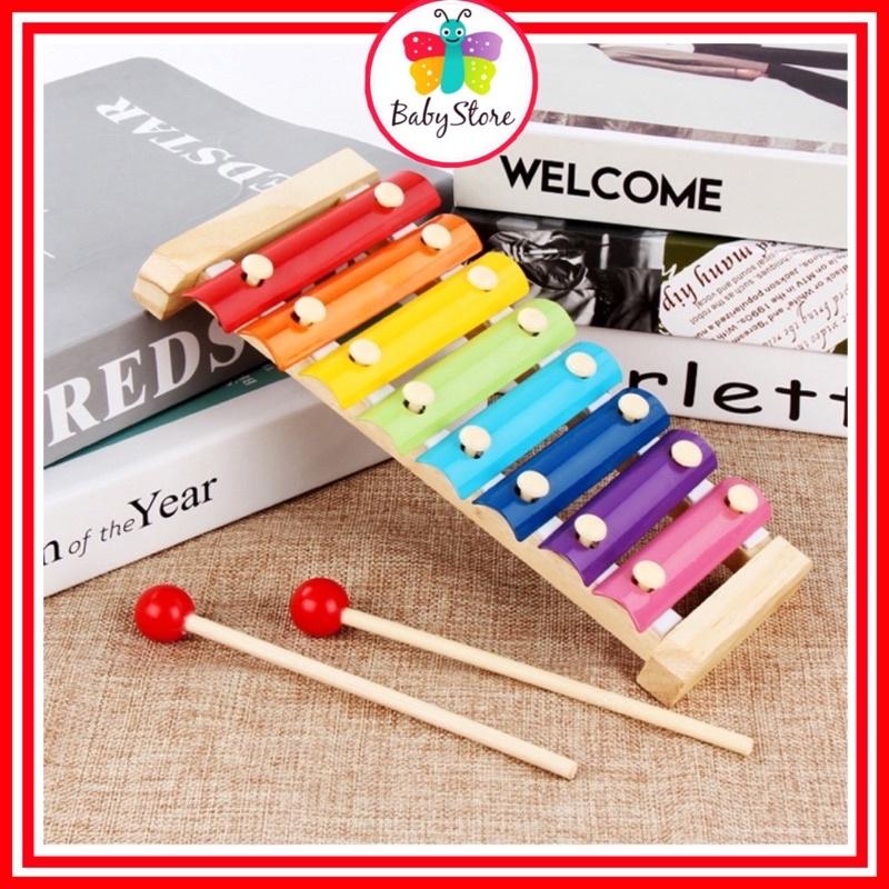 Đồ chơi đàn gỗ 8 thanh quãng Piano Xylophone - Đồ chơi âm nhạc cho bé