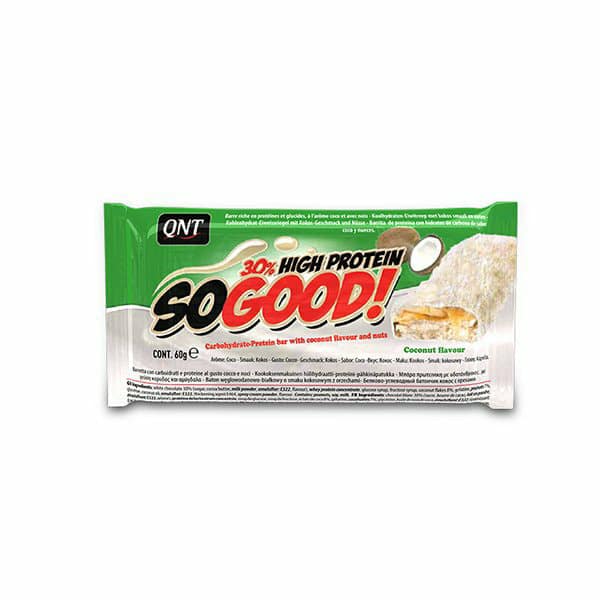 Thực phẩm bổ sung QNT So Good Protein Bar vị Dừa (15 thanh)