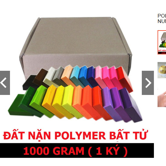 Polymer Clay combo 1000g 24 màu