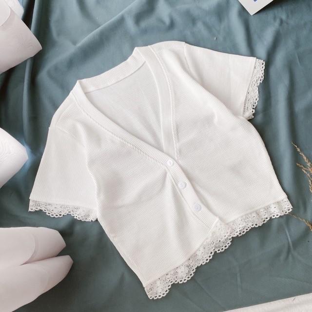 ÁO CROPTOP PHỐI REN
