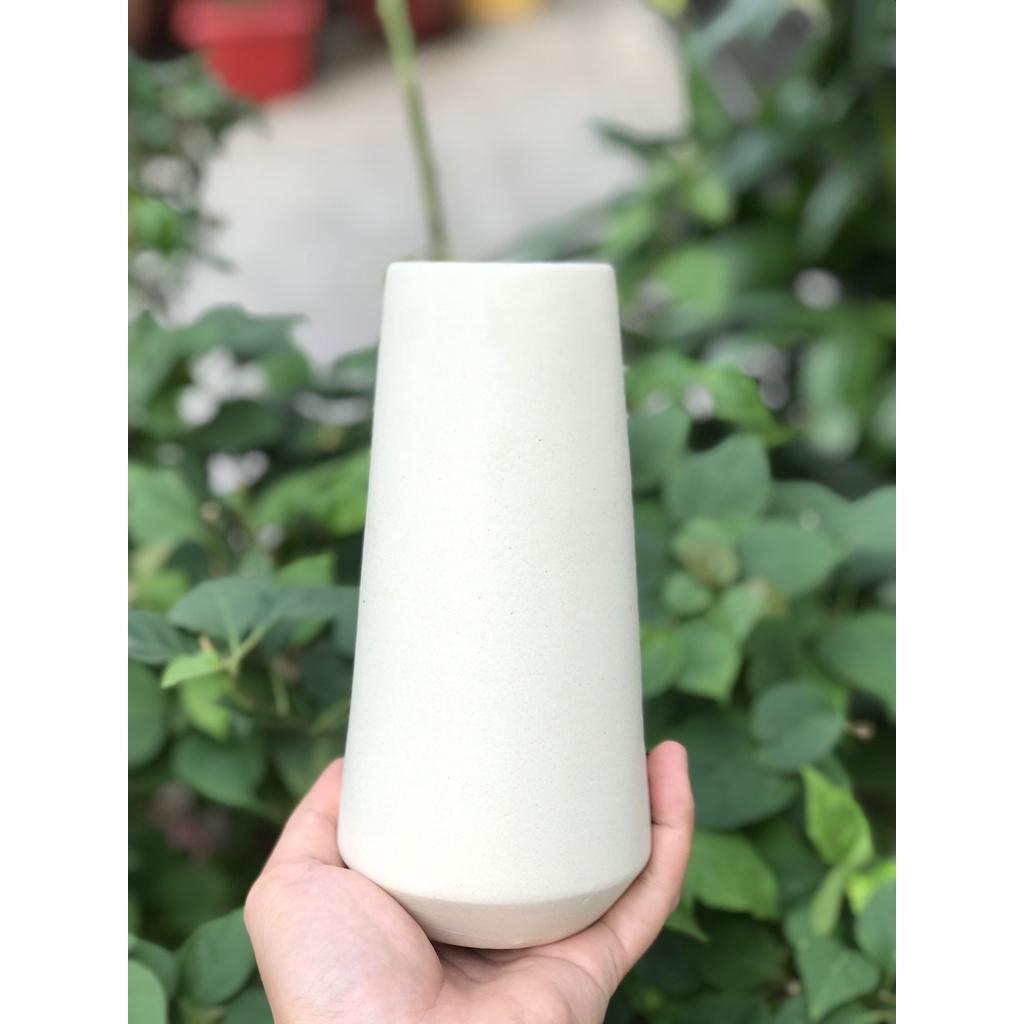 BÌNH HOA GỐM SỨ XUẤT KHẨU TRANG TRÍ DECOR BÌNH CẤM HOA XK11