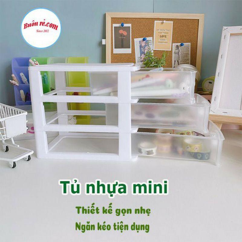 Tủ mini để bàn đa năng 3 tầng, 4 tầng, 5 tầng nhựa Việt Nhật