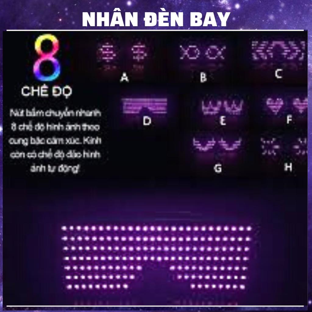 Kính Led Phát Sáng Hiệu Ứng Chuyển Động Nhiều Màu Sắc Cho Party, Bar