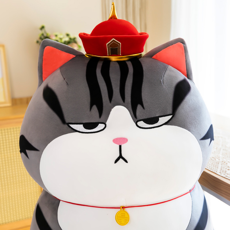 Gấu bông mèo hoàng thượng – Quà tặng thú nhồi bông mèo mặt quạu siêu dễ thương – Size 25 cm – Gối ôm cho bé ngủ ngon DRU - Hàng Chính Hãng