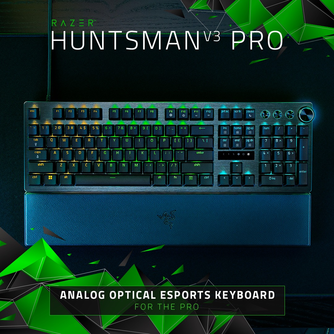 Bàn phím Razer Huntsman V3 Pro - Analog Optical Esports Keyboard_Mới, hàng chính hãng