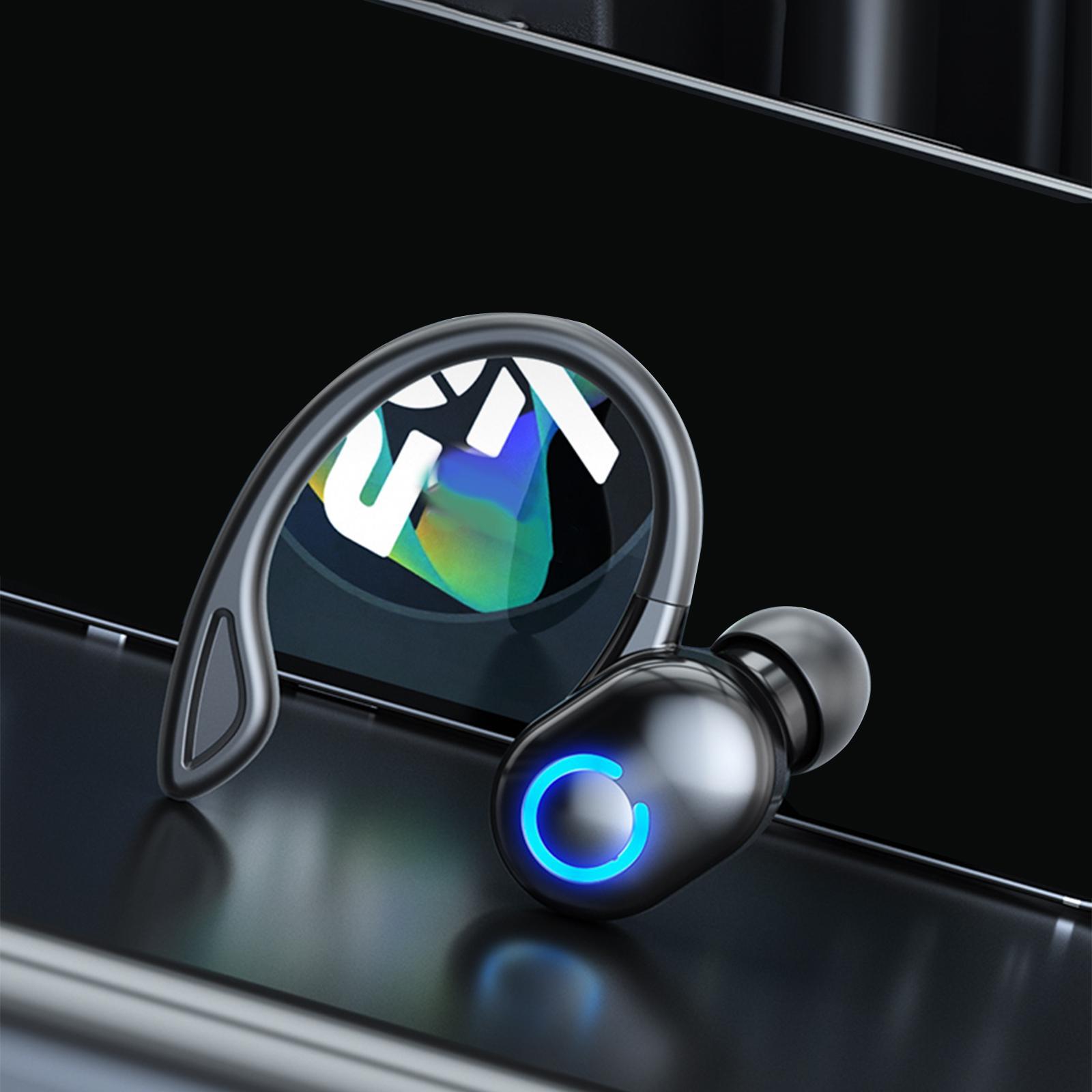 Single Wireless  Headset Sweatproof Stereo  PC Black-