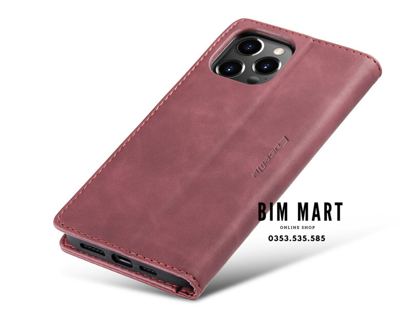 Bao da cao cấp dành cho iPhone 14 Pro dạng ví chính hãng Caseme - Hàng Nhập Khẩu