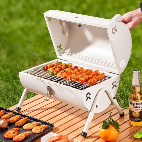 Lò nướng 2 mặt cao cấp Suncojia tặng dụng cụ hỗ trợ, giá nướng, vỉ nướng, có thể gấp gọn và di động