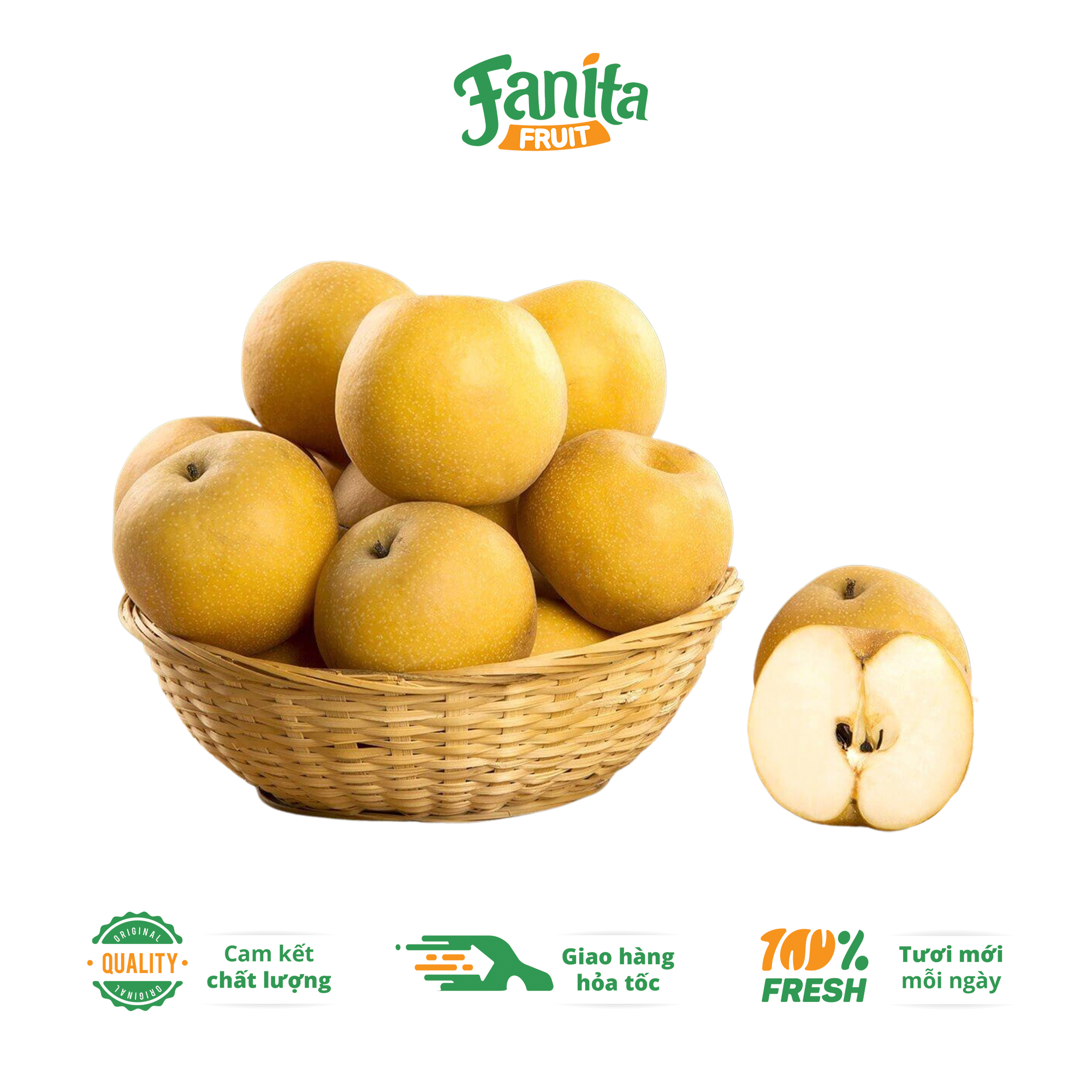 Lê Hàn Quốc - giòn ngọt, thanh mát 1kg