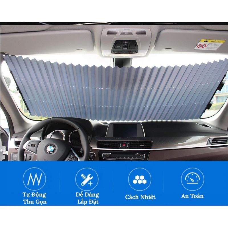 Rèm Che Nắng Kính Lái Ô Tô Tráng Nhôm Cách Nhiệt – Xếp Gọn Tiện Lợi