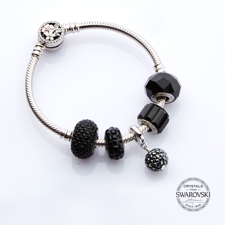 BeCharm Pha Lê Swarovski Mặt Cắt 3 Màu S14mm