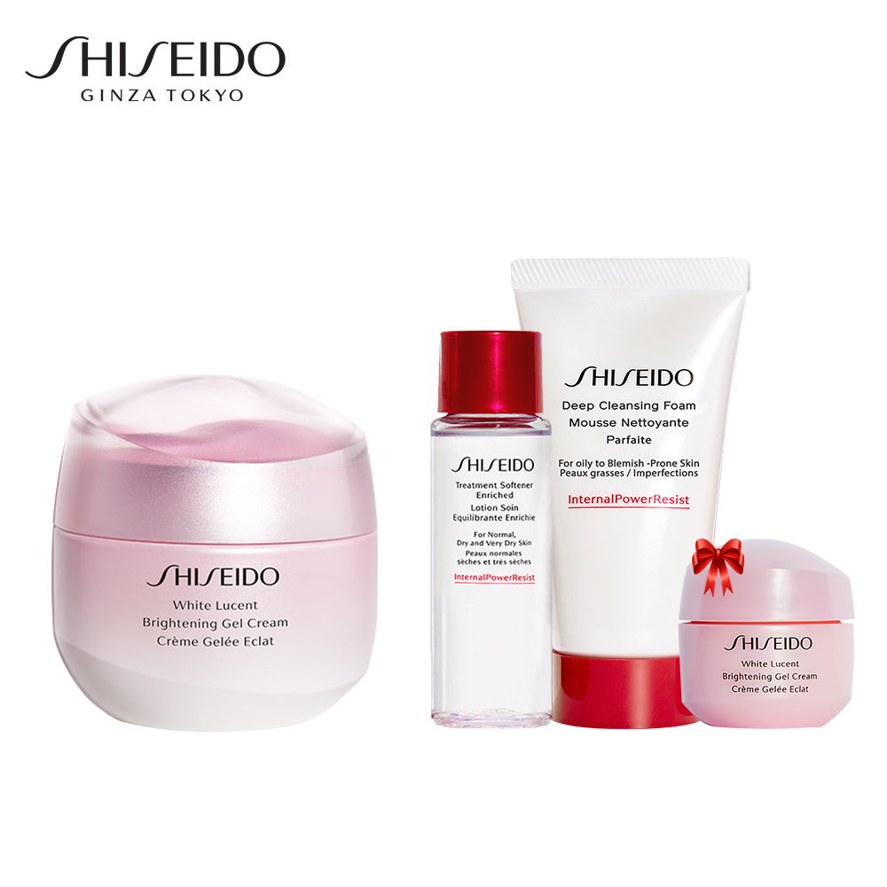 Bộ sản phẩm Gel dưỡng trắng da Shiseido White Lucent Brightening Gel Cream 50ml