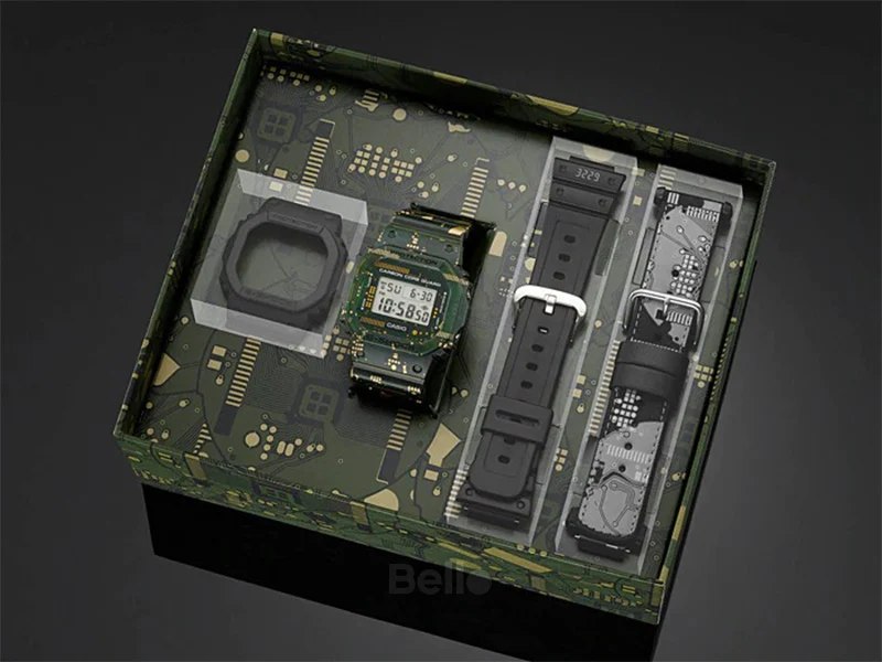 Đồng Hồ Nam Dây Nhựa Casio G-Shock DWE-5600CC-3DR Phiên Bản Giới Hạn | Tặng Kèm 1 Mặt &amp; 2 Dây | DWE-5600CC-3