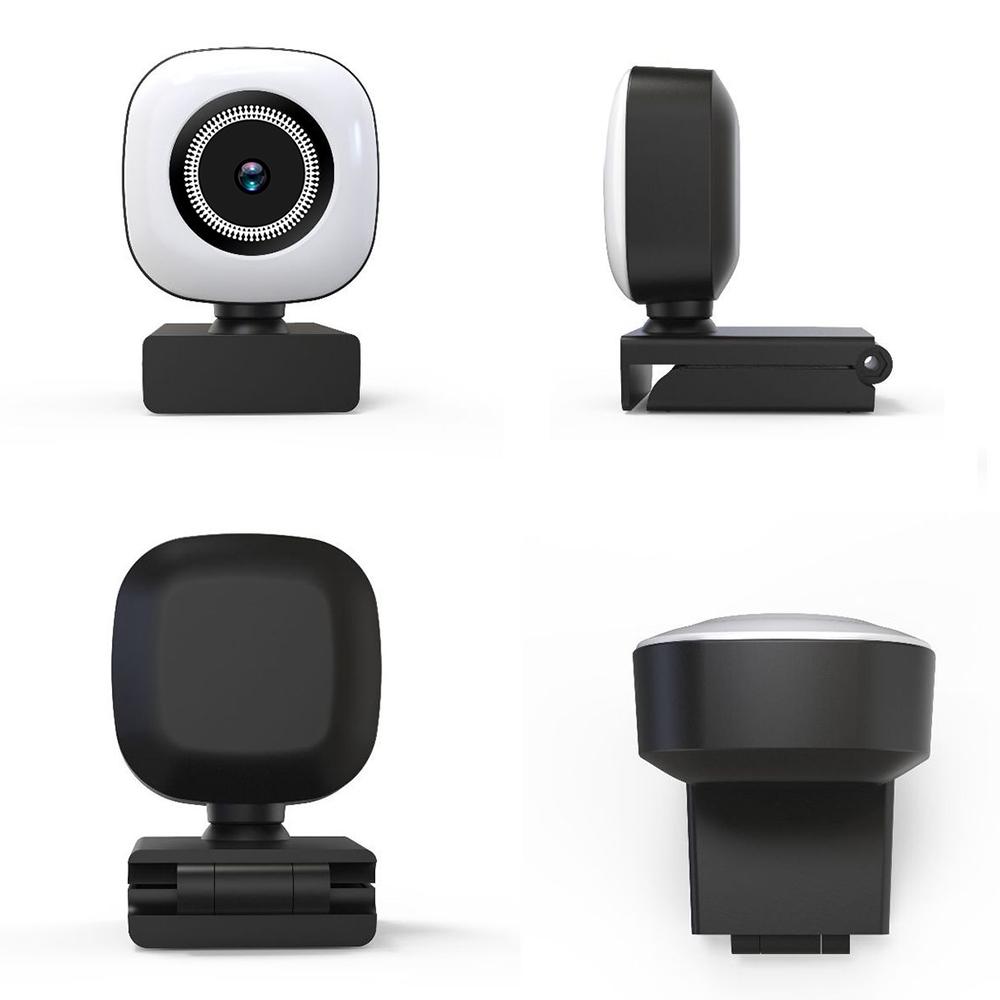 Webcam 2K cắm và chạy USB với đèn micrô tích hợp để phát trực tiếp video cuộc gọi video hội nghị truyền hình giảng dạy trực tuyến