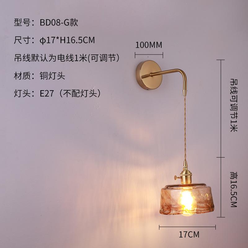 Giá Đặc Biệt Bắc Âu Lối Đi Đèn Đèn Tường Nhà Sáng Tạo Phòng Ngủ Phòng Khách Nền Đèn Tường Cafe Nghiên Cứu Đèn Tường