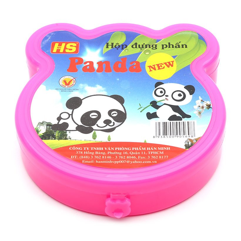 Hộp Đựng Phấn gấu trúc PANDA Học Sinh, tiểu học kèm phấn và lau bảng